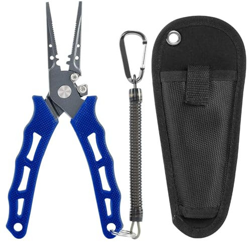 Reaction Tackle Pince à Pêche à Bec Droit - Pince INOX pour Tout Pêcheur