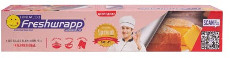Freshwrapp Hindalco International - Papel de aluminio de 1 kg de red, 18 micras | Embalaje de alimentos, envoltura, almacenamiento, servir y cocinar (hornear, asar, asar, congelar)