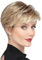 Becus Perücke Damen Kurz Blond Pixie Cut Fluffy Synthetische Perücke Kurze Haare Blonde Ombre Dunkle Wurzel Geschichtetes Haar mit Pony Perücken für Frauen Täglicher Gebrauch (Ascheblond)