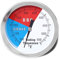 7,6 cm Holzkohlegrill-Temperaturanzeige, präzises BBQ Grill Räucherthermometer Messgerät Ersatz für Oklahoma Joes Smoker und Smoker Wood Charcoal Pit, großes Gesicht Grill Temp Gauge Thermometer