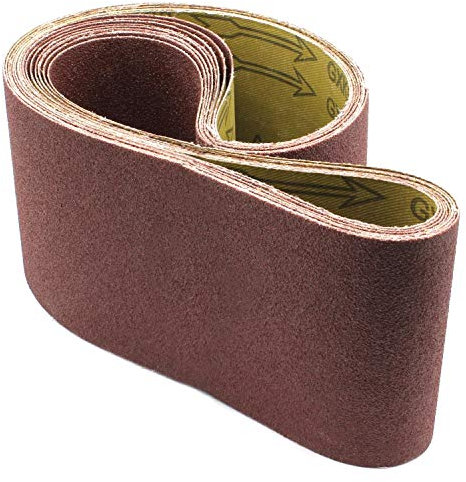 5x Schleifbänder 100x910 in Körnung 40 Schleifband Bandschleifer Gewebe-Schleifbänder Schleifband Papier für Güde BTS 4000 / ECO Band Tellerschleifer