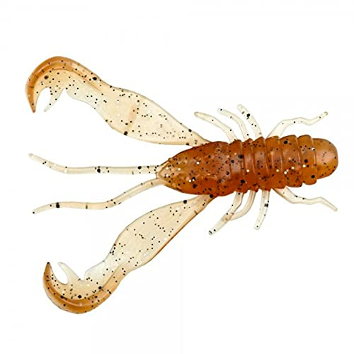 LMAB Finesse Filet Craw 4 cm, 7 cm, 10 cm - Gummiköder Angelköder - Gummi-Krebs für: Zander, Barsch, Hecht & Forelle - Zanderköder Barschköder - Kunstköder Creature Bait