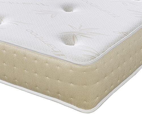 Extreme Comfort ltd Extreme Comfort – Hybrid, klein, 70 cm Handgetuftete Federkern-Matratze, Einzelbett, Memory-Schaum, 75 x 190 cm [1902], Gedächtnisschaum, cremefarben, Small Single Mattress