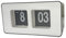 Fenteer Flip Click Clock, Home Decor Schreibtischuhr, Retro Style Auto Flip Down Clock, Batteriebetrieben, Digitaluhren für Wohnzimmer Dekor, Schreibtisch, Re - Weiß