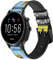 Tarot Card Queen of Swords Leather Smart Watch Band Strap For Fossil Hybrid Smartwatch Nate, Hybrid HR Latitude, Hybrid Smartwatch Machine Size (24mm)