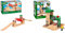 BRIO World 33757 Hebebrücke – Eisenbahnzubehör Holzeisenbahn – Kleinkinderspielzeug empfohlen für Kinder ab 3 Jahren & Bahn 33674 - Signal Station