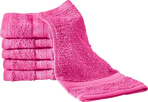 REDBEST Seiftuch 6er-Pack Chicago pink Größe 30x30 cm - saugstark, strapazierfähig, ideal für Reisen, Sport (weitere Farben)