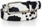 FERCAISH Gürtel mit Milchkuh-Muster, modischer PU-Leder-Damengürtel, Ledergürtel mit Tierdruck, Kunstleder-Taillengürtel für Jeans, Hosen, Kleider (Black)