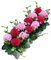 Flikool Löwenzahn Künstlich Blumen im Weißen Holzzauntopf Hortensie Kunstblumen Topfpflanze in Topf Künstliche Pflanzen Gefälschte Kunstpflanzen Künstlicher Bonsai Dekorative Ornamente - Rose