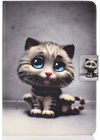 Bspring Étui Fin pour Kindle Paperwhite 11ème génération (6,8, Version 2021) | Compatible avec Kindle Paperwhite Édition Signature Cuir PU Flip Housse, Auto Réveil/Veille,Chat de Compagnie