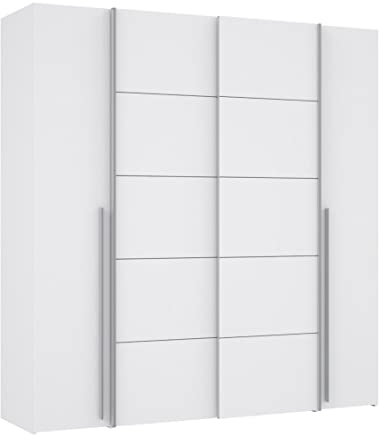 Home Heavenly® - Armario ropero, Armario de 200 cm, 2 Puertas correderas + 2 batientes Extra almacenaje Aragon.