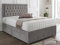 SANA SLEEP Designer Damask Memory Foam Divan Bed Set With Mattress, 2 Drawers (Same Side) and Headboard 5FT King - Naples Grey