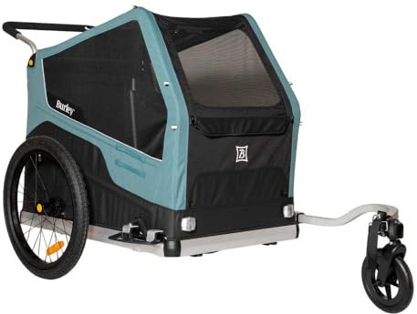 Burley Bark Ranger XL Fahrradanhänger Schwarz/Blau Einheitsgröße