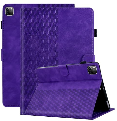 Vkooer Coque pour iPad Air 5e Génération 2022 / iPad Air 4 2020 10.9 Pouces, iPad Pro 11 (4e/3e/2e/1e Génération) Housse Cuir PU Etui de Protection avec Veille/Réveil Auto- Violet
