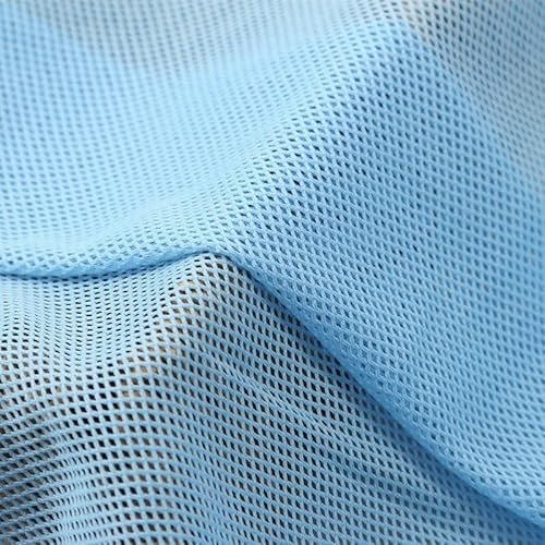 1MX1.5M Atmungsaktive Netzstoffe für Sofa Gaze Vorhang T-Shirts Sportbekleidung Mesh Tuch Material DIY Sitzbezug Sportschuhe Taschen (Hellblau)