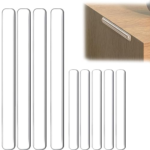 USTNIR 14 Pezzi Paraurti per Mobili, Gommini Silicone, Gommini Paracolpi Trasparente Paracolpi Adesivi Piedini Trasparente Ammortizzatore di Colpi per Porte, Tavoli, Armadio, Cassetti, 2 Taglie