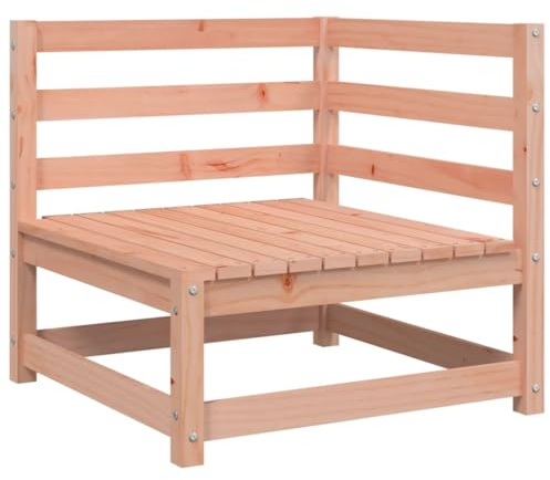 vidaXL Garten Ecksofa, Modular Sofa mit Rückenlehne, Gartensofa Gartensessel mit Lattenrost, Lounge Sessel Gartenmöbel, Massivholz Douglasie
