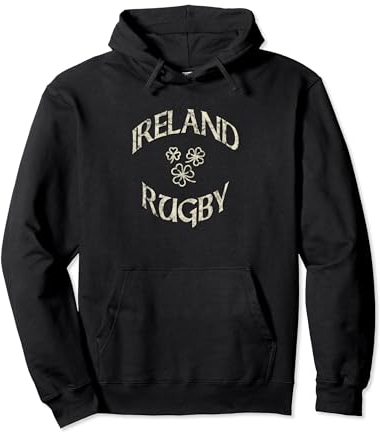Irland Rugby Jersey Vintage Irish Rugby Shamrock Pullover Hoodie