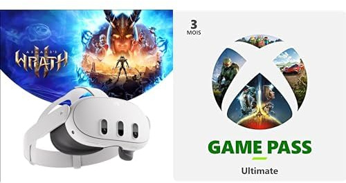 Meta Quest 3 512GB— Réalité Mixte révolutionnaire + Xbox Game Pass Ultimate | 3 Mois Abonnement | Xbox/Win 10 PC - Code Jeu à télécharger