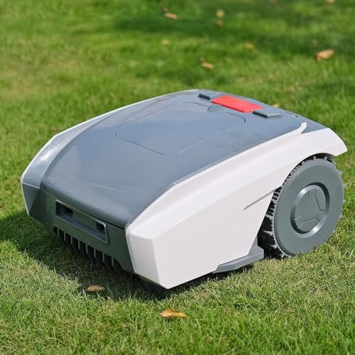 Naturalpowev Cortacésped robótico con navegación asistida por GPS, cortacésped automático con Control de aplicación Bluetooth y planificación de rutas, Sensor de Lluvia, Cubre hasta 1/3 Acre