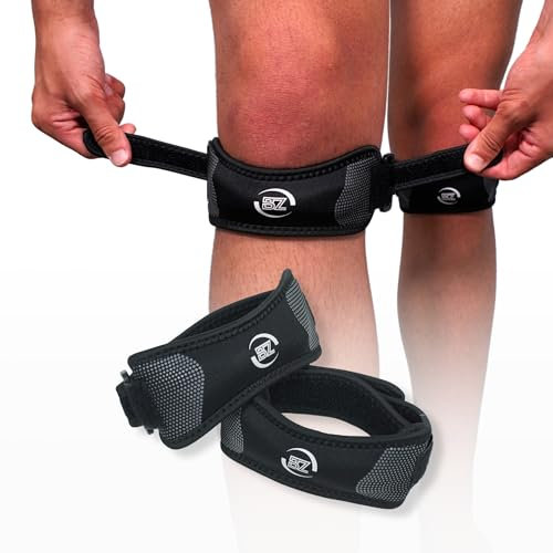 BestZings - Kniebandage Männer - Knie Bandagen Damen - Bandage Knie - kniebandage meniskus - knieorthese - patellasehnenbandage - Kniebandage Arthrose - Knieschoner Tanzen - Knee Brace - PACK 2