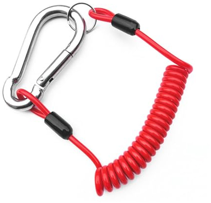 1,8 m langes Abreißkabel für Anhänger, Edelstahl-Feder, Spiraldraht, Anhängerbremse, Sicherheitskabel, Schlüsselband, robuster Stahldraht, Anti-Verlust-Kabel für Wohnmobil, Anhänger, Notfall-Camper