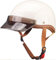 Retro Oldtimer Halbschalenhelm Jet-Helm Motorrad-Helm Brain-Cap Roller-Helm Motorrad-Helm Kühler Sommer Scooter-Helm Chopper Mofa Roller Helm ECE/DOT Zertifizierung 3,56-60CM