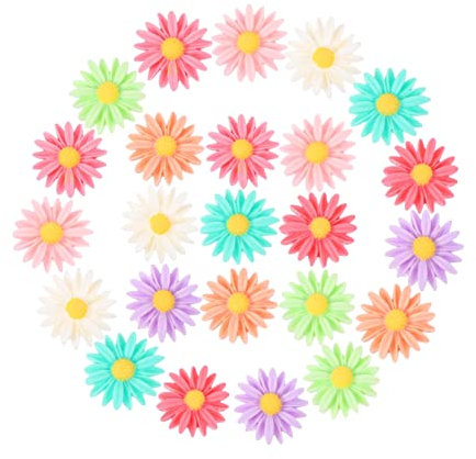 Garneck 24stücke Blumen Kühlschrankmagnete Entzückende Blumenthema Kühlschrankaufkleber Zufällige Farbe Für Kühlschrank Magnetische Dekoration Für Erwachsene