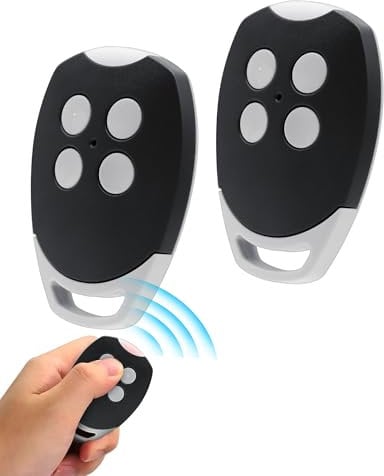 433,92 MHz Apri garage Telecomando, 2 pezzi per Ditec GOL4, BIXLG4, BIXLP2, BIXLS2, telecomando a 4 canali di ricambio per porta del garage