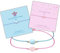 happymaker - Edelsteine für Kinder, Edelsteinarmband Set für Kinder 4-10 Jahre, Rosenquarz und Aquamarin Armband mit vergoldeten Messingperlen, handgefertigt in Deutschland