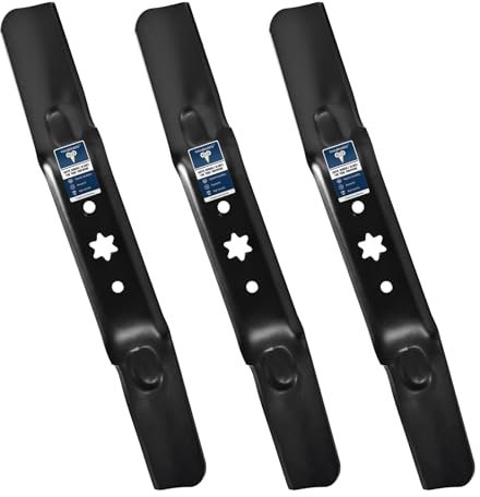 TANGWOD 942-05056A 2-in-1 Cutting Lawn Mower Blade for Cub Cadet RZT-L54 XT1 XT2 54 inch Deck, Replaces for Craftsman MTD Ryobi Troy-Bilt 742-05056A, 942-05056, 742-05056, 3 PK