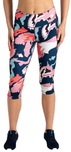 Dare 2B Influential II 3/4 Damen-Yoga-Leggings, Marmor-Wirbel-Druck, 42