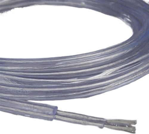 Transparentes Netzkabel for Pendelleuchten, Beleuchtungslampen, Kabel, 2-adrig x 0,75 mm Kupferkern, elektrisches Kabel(2meter)