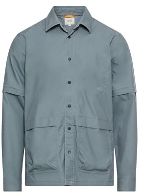 camel active Herren Overshirt mit Zip-Off Ärmel