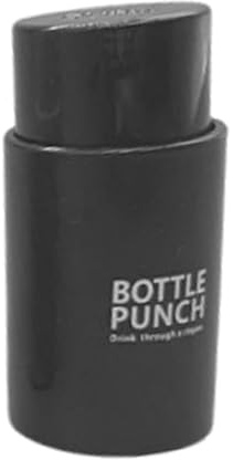 Qianly Perforateur de Bouchons de Bouteilles, Outil de Perforation Manuel et Portable pour Bouchons de Bouteilles D'eau, pour Pique-nique, Noir