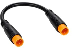IUVWISN EBike 3 Pin Throttle Connectors Cable Male-Male, Electric Bike 3 Pin Sensor Thumb Throttle Cable Adapter Compatible Fit for Motor Waterproof Connectors