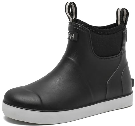 Yenxapei Unisex Gummistiefel Kinder gefüttert Jungen Mädchen,Halbhoch Regenstiefel Wasserdicht Antirutsch Stiefel,für Angeln, Bootfahren, Camping, Landwirtschaft, Gartenarbeit, Schultheater.