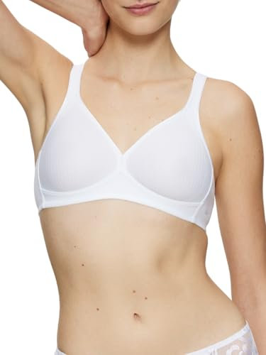 Triumph Womens Modern Soft+cotton N Wireless Bra, White, 38A UK