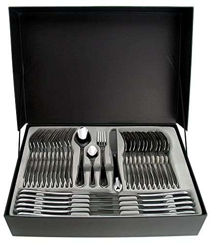 Amsterdamer 75-teilig Besteckset aus rostfreiem Stahl in Schachtel verpacked.+ GESCHENK Kaffeset