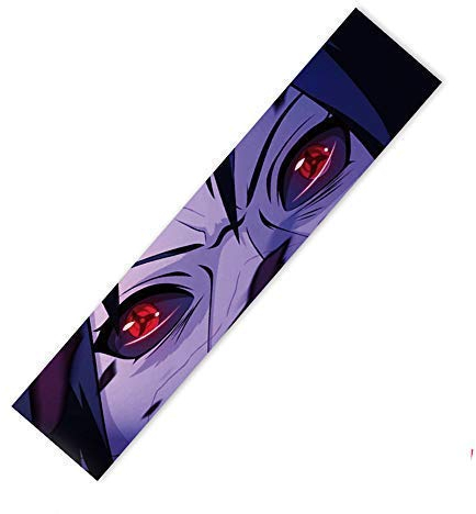 119,2 x 25,4 cm Sport Outdoor Elektrisches Skateboard Longboard Tanzbrett Doppel Wippbrett Wasserdicht Diamant Griptape Blatt Aufkleber Deck Schleifpapier (rotes Auge)