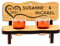 DARO Design - Schnapsbank mit Gravur Holz - Hochzeitsgeschenke für Brautpaar mit Schnapsgläser Geschenk zur Hochzeit Hochzeitstag mit 2 Schnapsgläser Hochzeitsgeschenk Deko
