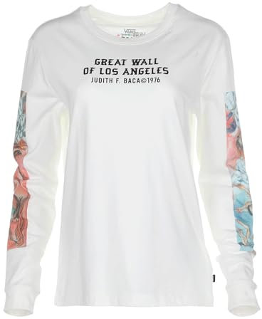VANS Women's Wm X Ls Bf Tee (Moca) Judy Roof Rack Long Sleeve T-Shirt, Multicoloured, L