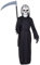 Dress Up America Unisex-Kinder Sensenmann-Kostüm für Rollenspiele – Halloween-Reaper-Kostüm-Set für Herren – Todeskostüm für Erwachsene