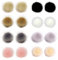 Zasvec Fellbommel Faux 16 Stück Bommel für Mütze Kunstfell Bommel Pompon Flauschiger Pompon Kunstpelz Pom Ball Fellbommel für Mützen Bommel Kunstfell Flaumige Pompom für Hüte Schuhe Schals 10cm