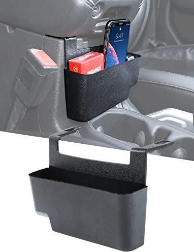 Savadicar JL & JT - Caja de almacenamiento colgante para consola central con microfibra, reposabrazos ABS organizador para Jeep Wrangler JL JLU y Gladiator JT 2018, 2019, 2020, 2021, 2022, 2023