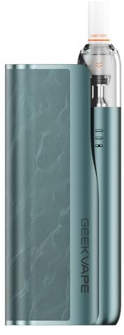 GEEKVAPE WENAX M Starter Kit, Electronic Cigarette with Pod System, 400 mAh, Wenax M Power Bank 2500 mAh, Wenax M1 Mini Kit 2 ml, Wenax M1 Pod cartridge, Filter Drip Tip (Blu scamosciato)