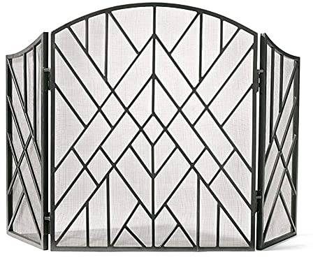 FLBT Kaminschutzgitter 3-teiliger Kaminschutzgitter, Baby-Sicherheitsnetzabdeckung, für Holz- und Kohleöfen, Grills, für den Innenbereich Needed