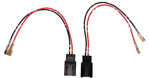 Aramox 1 Pair Door Speaker Wiring Harness, 12V 3A 10W Car Door Speaker Amplifier Connector Wiring Harness Adapter with Plug Replacement for