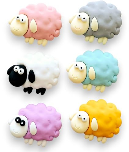 3d Fridge Magnets, Cute Fun Decorative Magnets, Farm Animals, Cute Sheep Fridge Magnets, (Multicolour Sheep)