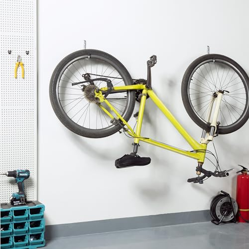 Navaris 8x Garagenhaken - Wandhaken Set - Garage Aufbewahrungshaken - Garagen Haken aus Metall - Lasthaken - J-förmige Haken klein - 8-teiliges Set - Traglast bis 15 kg